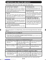 Preview for 18 page of Sharp Plasmacluster AH-AP18Y Operation Manual