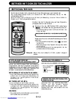 Preview for 30 page of Sharp Plasmacluster AH-AP24CE Operation Manual