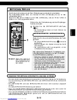 Preview for 31 page of Sharp Plasmacluster AH-AP24CE Operation Manual