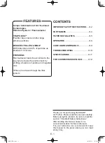 Preview for 3 page of Sharp Plasmacluster FP-F30J Operation Manual