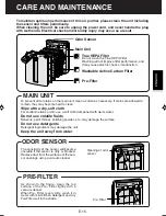 Preview for 17 page of Sharp Plasmacluster FP-P40CX Operation Manual