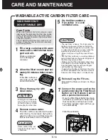 Preview for 18 page of Sharp Plasmacluster FP-P40CX Operation Manual