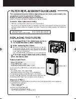 Preview for 19 page of Sharp Plasmacluster FP-P40CX Operation Manual