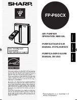 Sharp Plasmacluster FP-P60CX Operation Manual preview