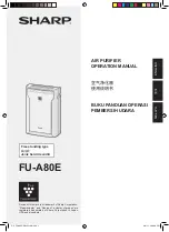 Sharp Plasmacluster FU-A80E Operation Manual preview