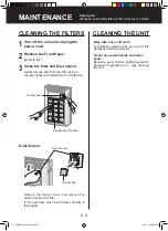 Предварительный просмотр 10 страницы Sharp Plasmacluster FU-A80E Operation Manual