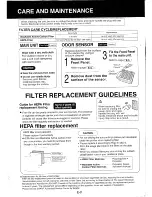 Предварительный просмотр 19 страницы Sharp Plasmacluster FU-W25AW User Manual