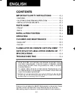 Preview for 3 page of Sharp Plasmacluster IG-A10EU Operation Manual