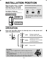 Preview for 6 page of Sharp Plasmacluster IG-A10EU Operation Manual