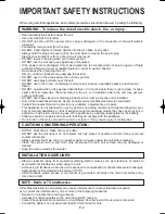 Preview for 3 page of Sharp Plasmacluster IG-A20E Operation Manual