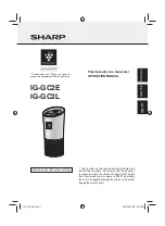 Sharp Plasmacluster IG-GC2E Operation Manual preview