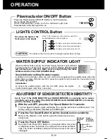 Preview for 12 page of Sharp Plasmacluster KC-840E Operation Manual