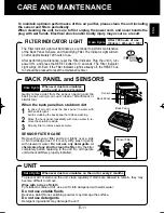 Preview for 13 page of Sharp Plasmacluster KC-840E Operation Manual