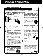 Preview for 16 page of Sharp Plasmacluster KC-840E Operation Manual