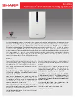 Preview for 1 page of Sharp Plasmacluster KC-850U Specifications