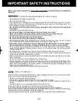 Предварительный просмотр 8 страницы Sharp Plasmacluster KC-860U Operation Manual