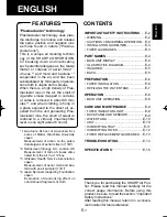 Preview for 3 page of Sharp Plasmacluster KC-930EU Operation Manual