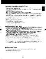 Preview for 5 page of Sharp Plasmacluster KC-930EU Operation Manual