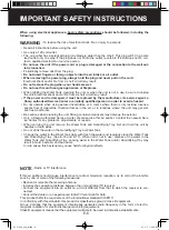 Preview for 8 page of Sharp Plasmacluster KC-C100U Operation Manual