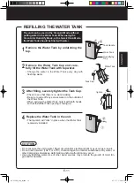 Preview for 13 page of Sharp Plasmacluster KC-C100U Operation Manual