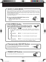 Preview for 15 page of Sharp Plasmacluster KC-C100U Operation Manual