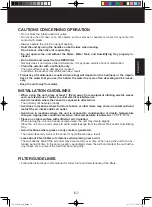 Preview for 9 page of Sharp Plasmacluster KC-C150U Operation Manual