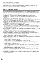 Preview for 4 page of Sharp PN-40TC1 Operation Manual