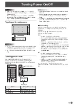 Preview for 17 page of Sharp PN-40TC1 Operation Manual