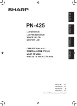 Sharp PN-425 Operation Manual предпросмотр