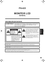 Preview for 57 page of Sharp PN-425 Operation Manual