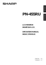 Preview for 1 page of Sharp PN-455RU Operation Manual