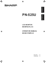 Sharp PN-525U Operation Manual preview