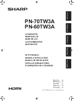 Preview for 1 page of Sharp PN-60TW3A Setup Manual