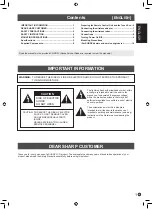 Preview for 3 page of Sharp PN-60TW3A Setup Manual