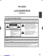 Preview for 65 page of Sharp PN-655E Operation Manual