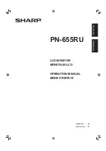 Sharp PN-655RU Operation Manual preview