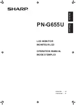 Sharp PN-655UP Operation Manual предпросмотр