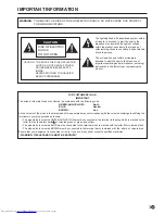 Предварительный просмотр 3 страницы Sharp PN-65SC1 Operation Manual