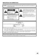 Preview for 3 page of Sharp PN-65TH1 Operation Manual