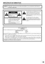 Preview for 3 page of Sharp PN-70TH5 Operation Manual