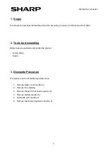 Preview for 3 page of Sharp PN-75TH1 Assembly & Dismantle Instructions