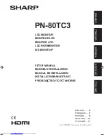 Sharp PN-80TC3 Setup Manual предпросмотр