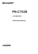 Предварительный просмотр 39 страницы Sharp PN-C603D User Manual