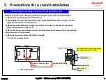 Preview for 9 page of Sharp PN-CD701 Installation Manuallines