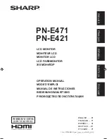 Preview for 1 page of Sharp PN-E421 Operation Manual