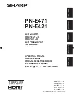 Sharp PN-E421 Operation Manual предпросмотр