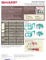 Предварительный просмотр 2 страницы Sharp PN-E602 Specifications