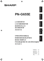 Preview for 1 page of Sharp PN-G655E Operation Manual