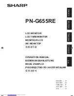 Sharp PN-G655RE Operation Manual preview