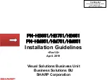 Sharp PN-HB651 Installation Manuallines preview